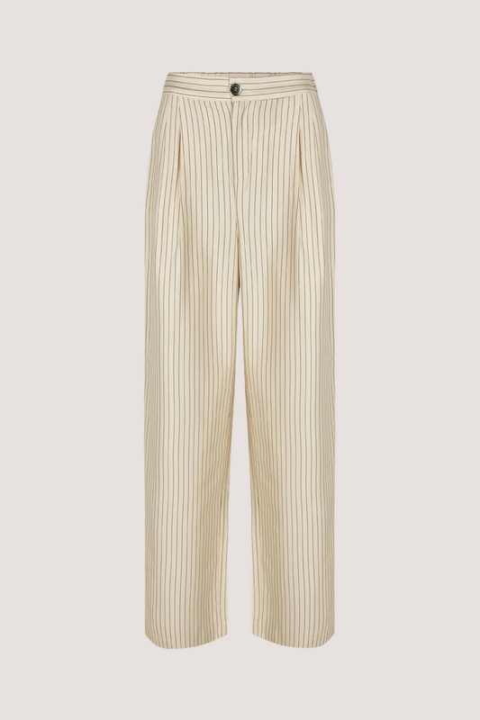 MODSTRÖM - ISABELMD PANTS - SUMMER SAND PINSTRIPE