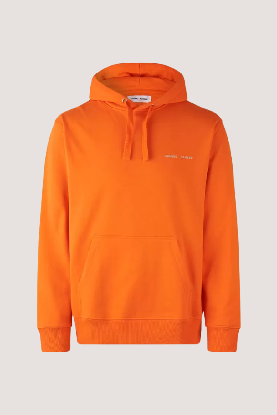 SAMSØE SAMSØE - NORSBRO HOODIE - PERSIMMON ORANGE