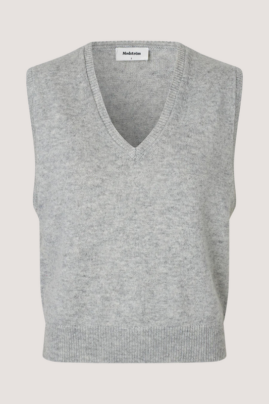 MODSTRÖM - MAYUMD VEST - GREY MELANGE