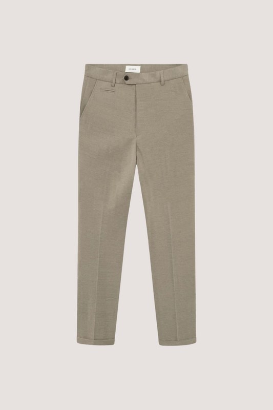 LES DEUX - COMO TWILL SUIT PANTS - LIGHT SAND MELANGE