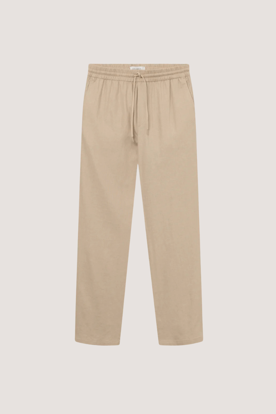 LES DEUX - PATRICK LINEN PANTS - LIGHT DESERT SAND