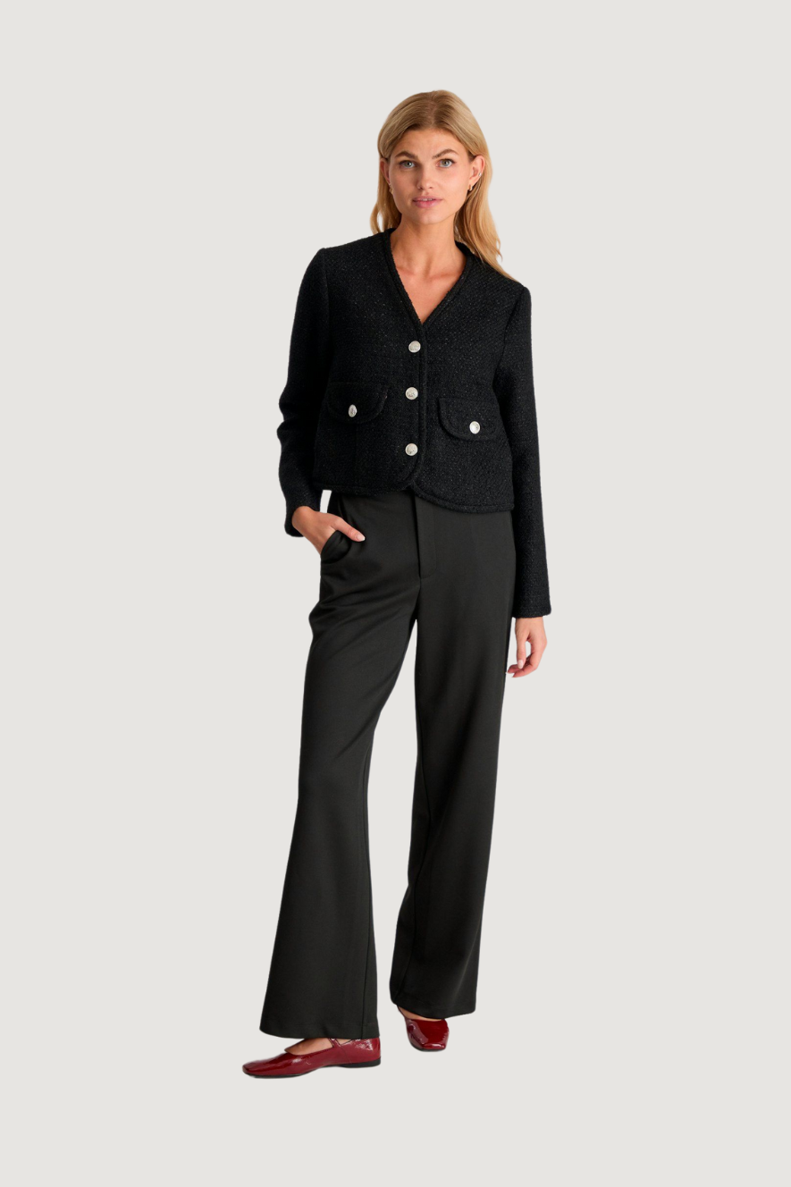 NEO NOIR - MANUA BOUCLE JACKET - BLACK