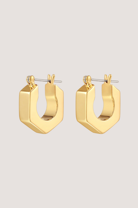 LUV AJ - HEX BOLT HUGGIES - GOLD