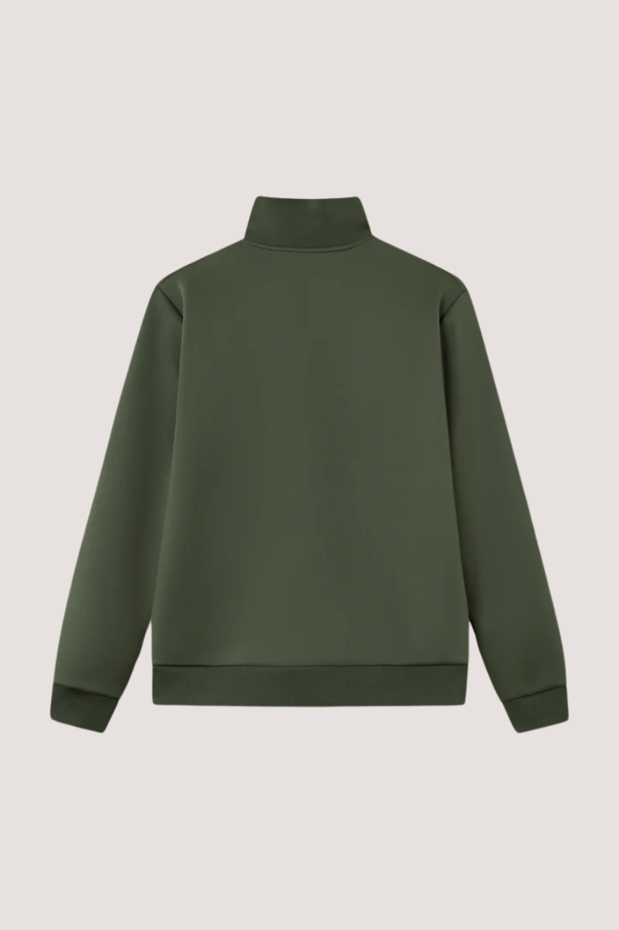 LES DEUX - BALLIER TRACK JACKET - OLIVE NIGHT