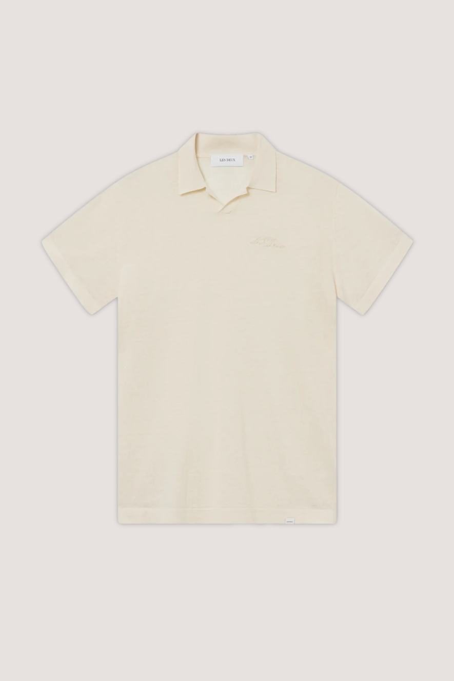 LES DEUX - EMMANUEL POLO KNIT - IVORY