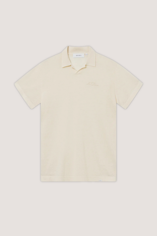 LES DEUX - EMMANUEL POLO KNIT - IVORY