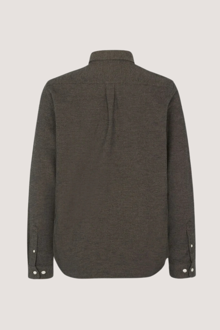 SAMSØE SAMSØE - LIAM NX SHIRT - MAJOR BROWN MEL.