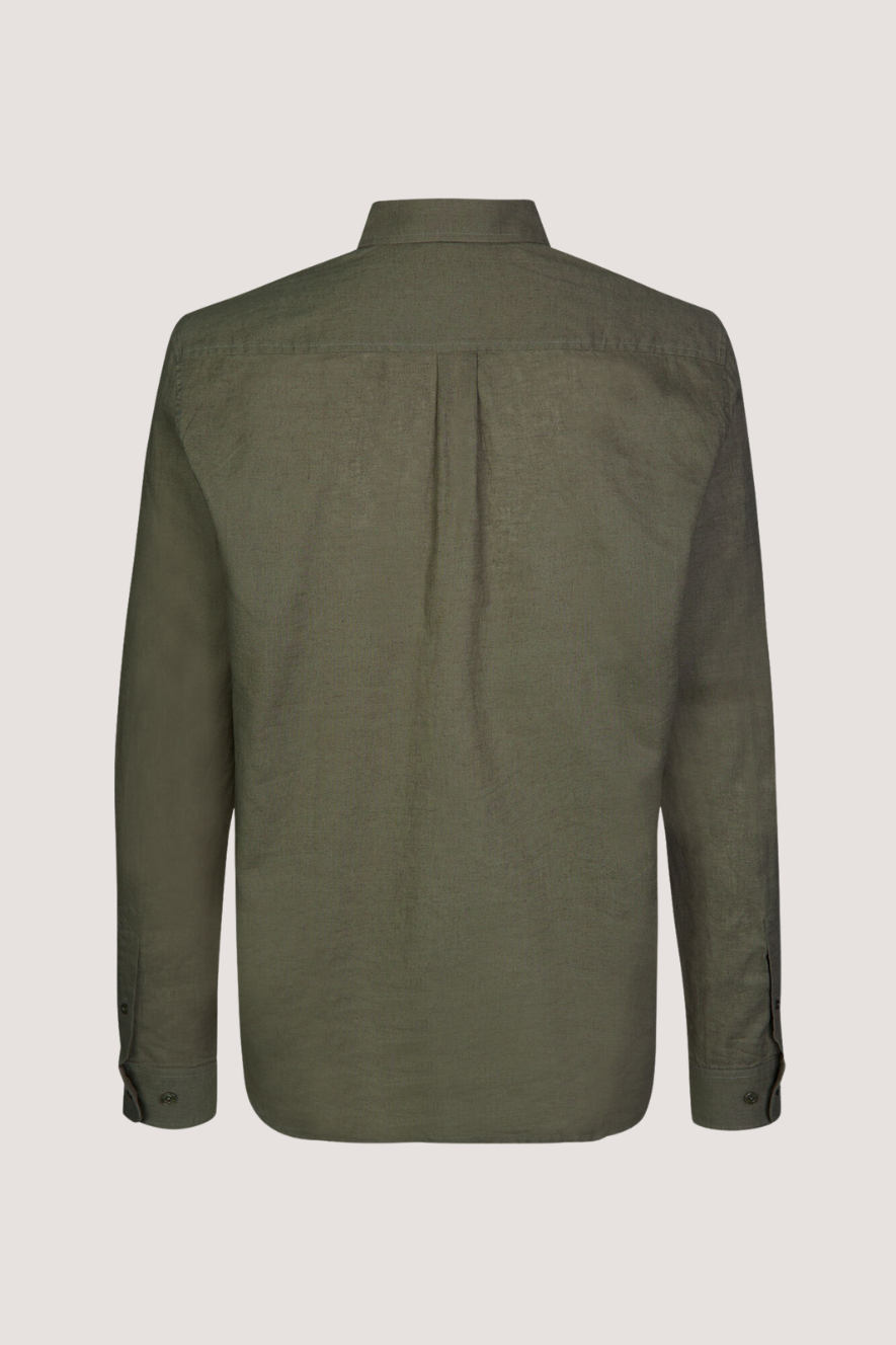 SAMSØE SAMSØE - LIAM BA SHIRT - DUSTY OLIVE