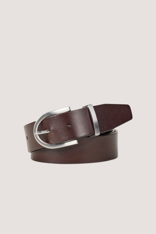 SAMSØE SAMSØE - SABEVAN BELT - DARK BROWN