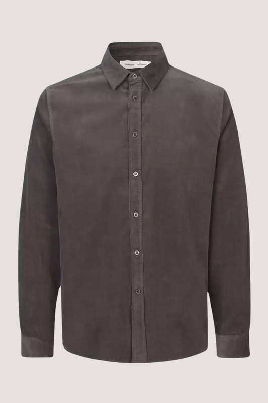 SAMSØE SAMSØE - SALIAM NX SHIRT - VOLCANIC ASH