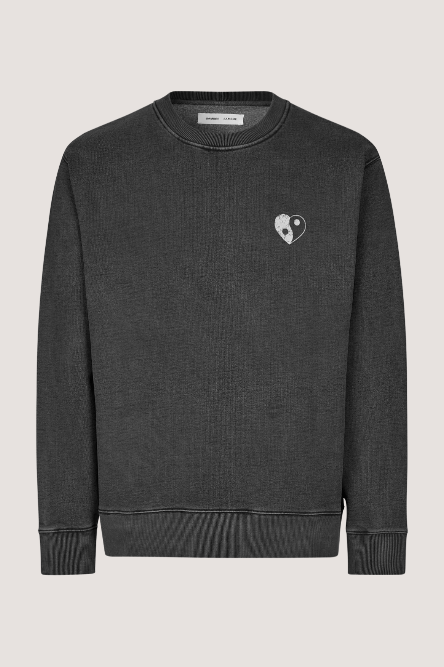SAMSØE SAMSØE - SAPOETRY SWEATSHIRT - BLACK BALANCE