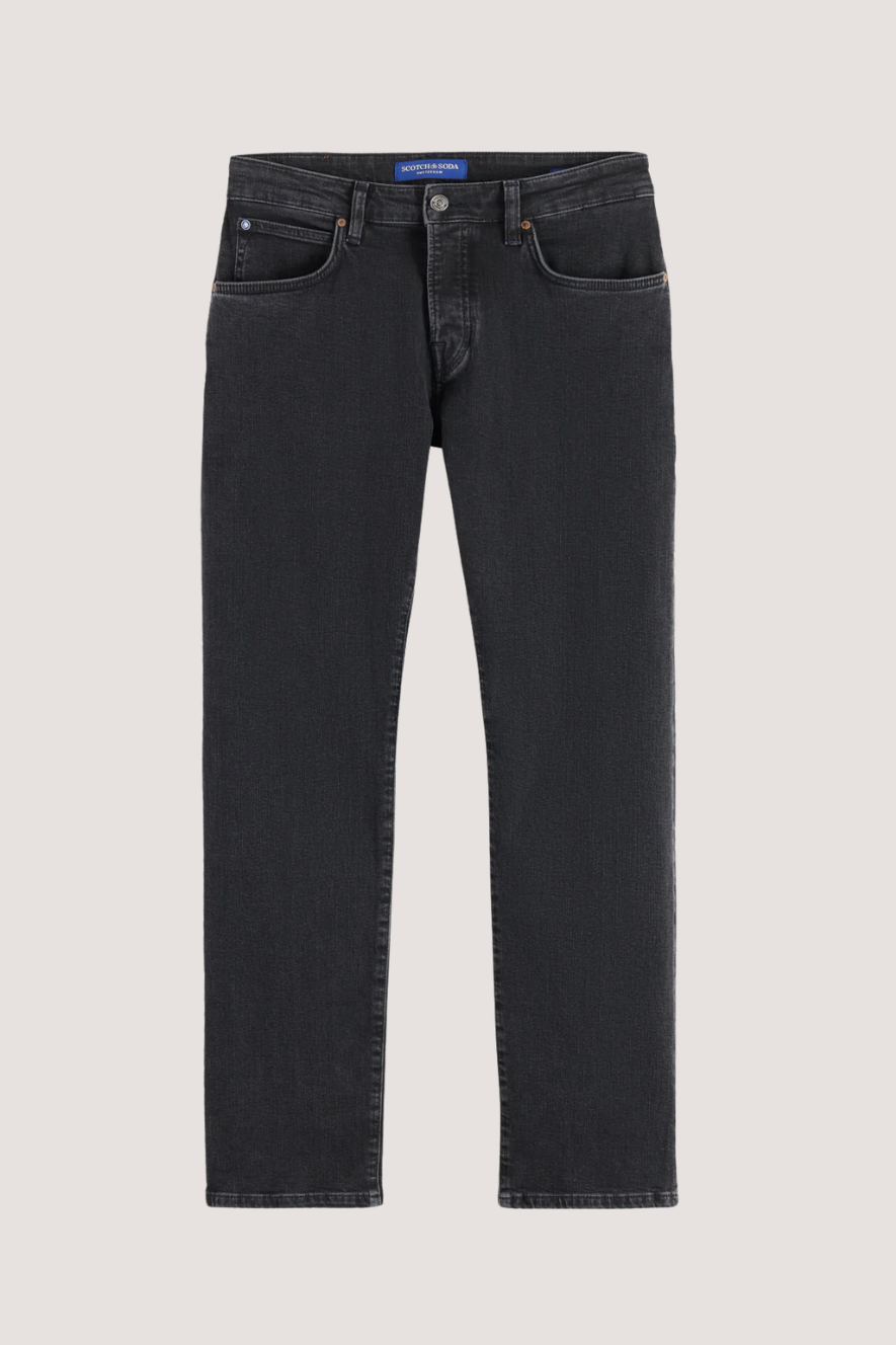 SCOTCH & SODA - CORE THE ZEE STRAIGHT JEANS - CITY BLACK