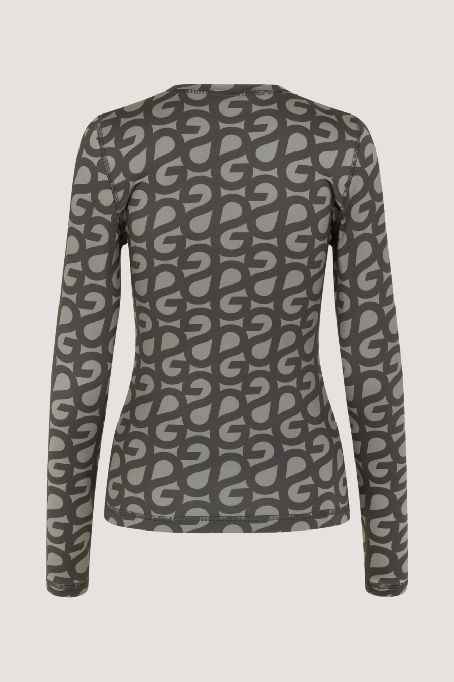 STINE GOYA - JUNO LONG SLEEVE TOP - GREY