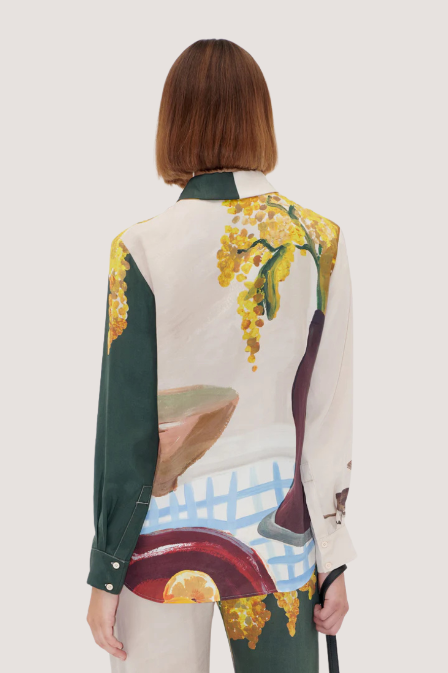 STINE GOYA - LONG SLEEVE SHIRT - LEMONS ON A PLATE