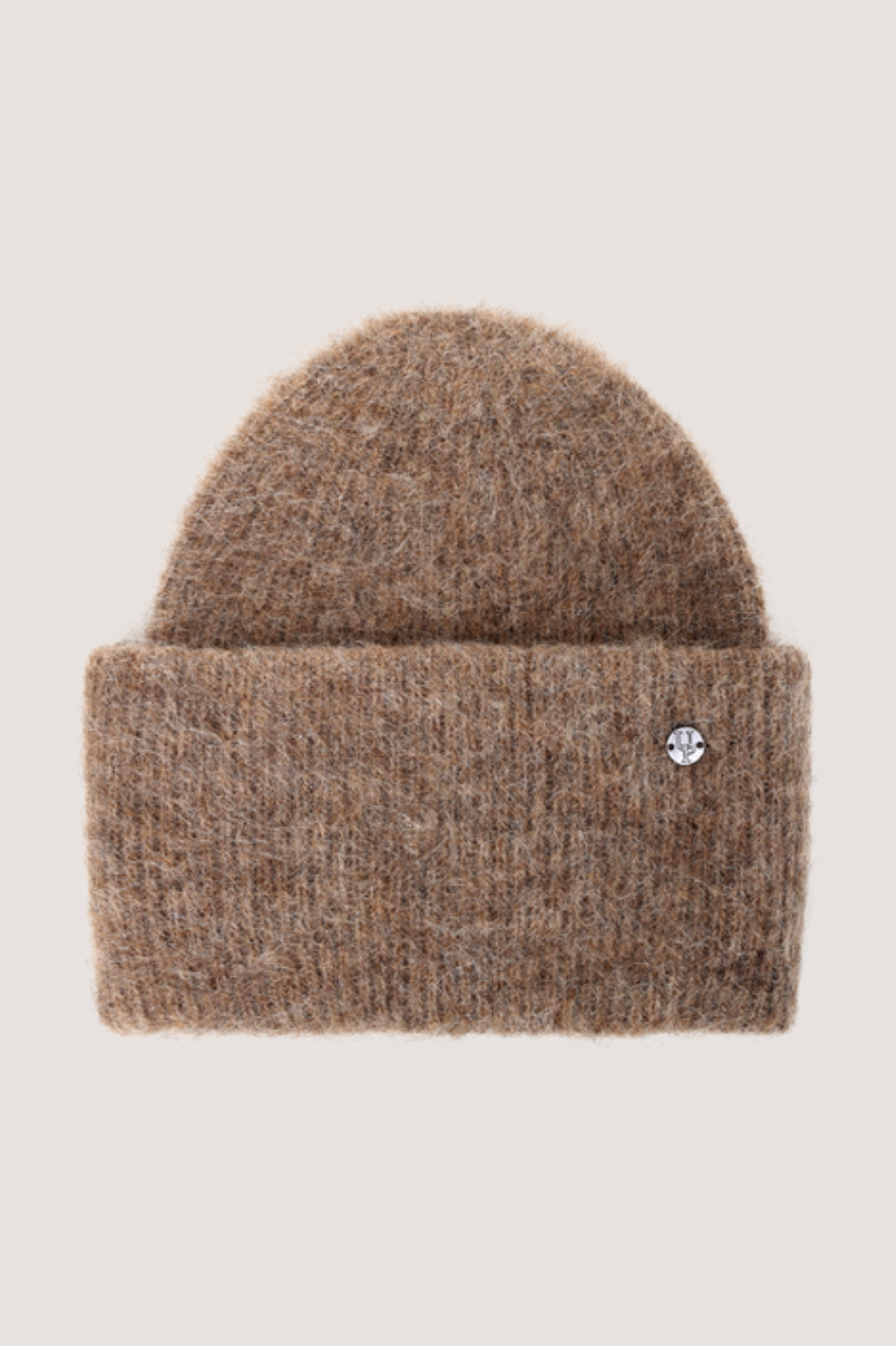 URBAN PIONEERS - ABA RIB BEANIE - DARK SAND