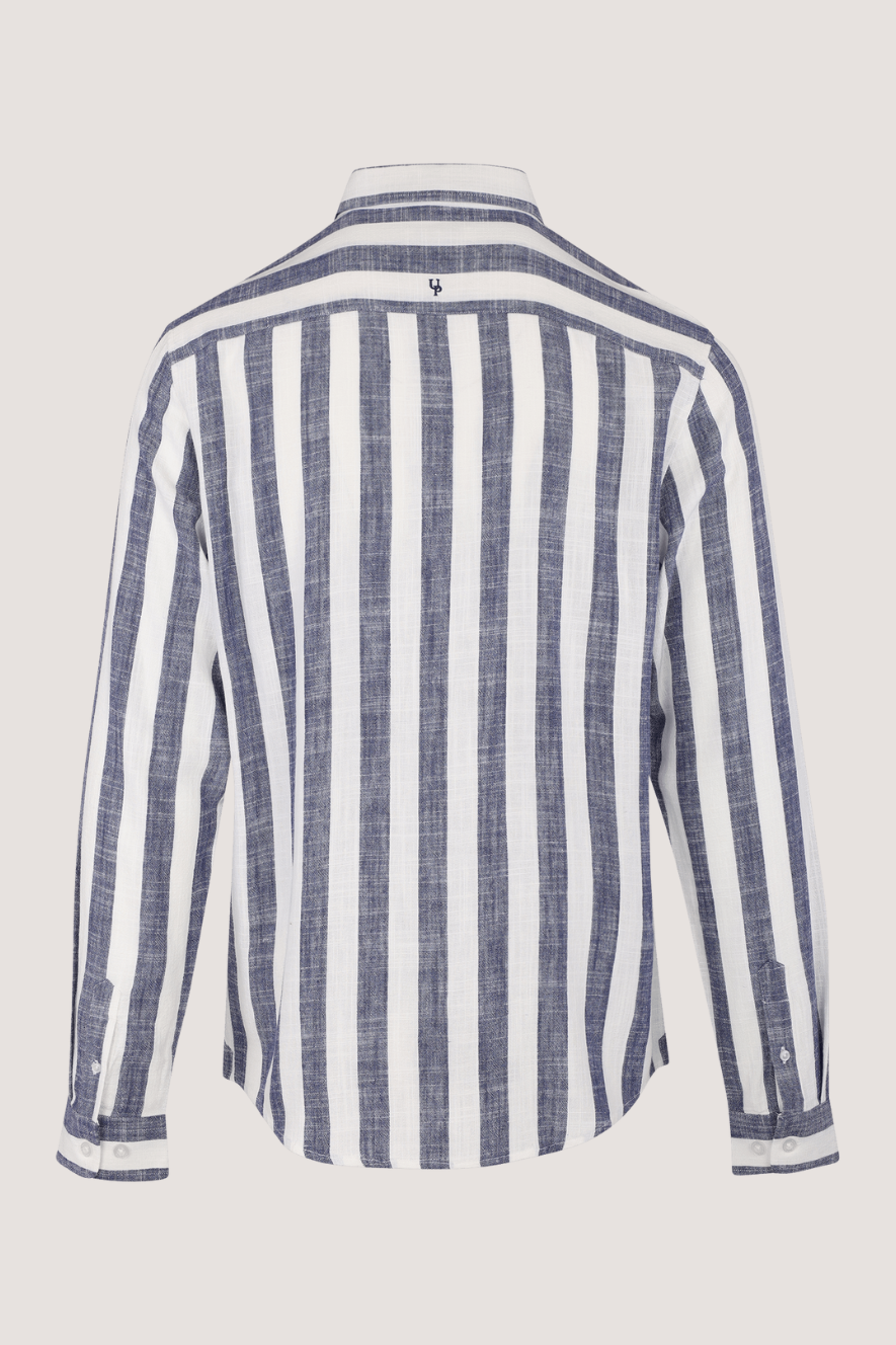 URBAN PIONEERS - FOLKE LS SHIRT - NAVY