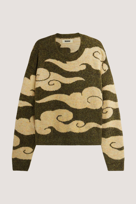 WOODBIRD - WBKURT CLOUDE CREW - DARK GREEN