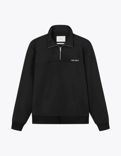 LES DEUX - BALLIER TRACK HALF-ZIP - BLACK