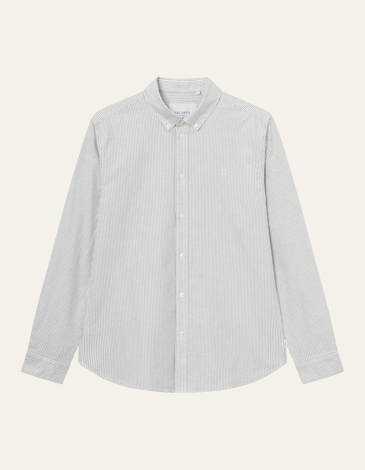 LES DEUX - KRISTIAN OXFORD SHIRT - FOREST GREEN/WHITE