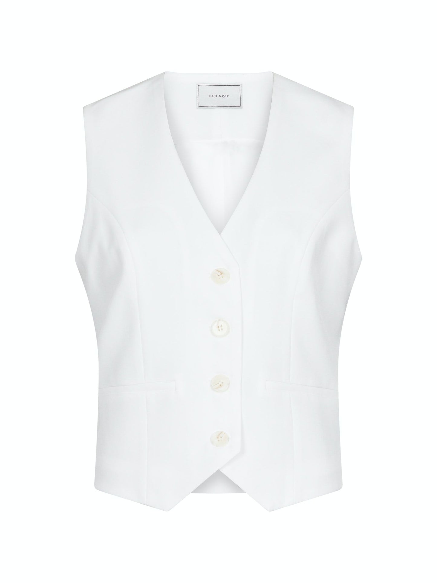 NEO NOIR - VENDETTA MELANGE VEST - WHITE