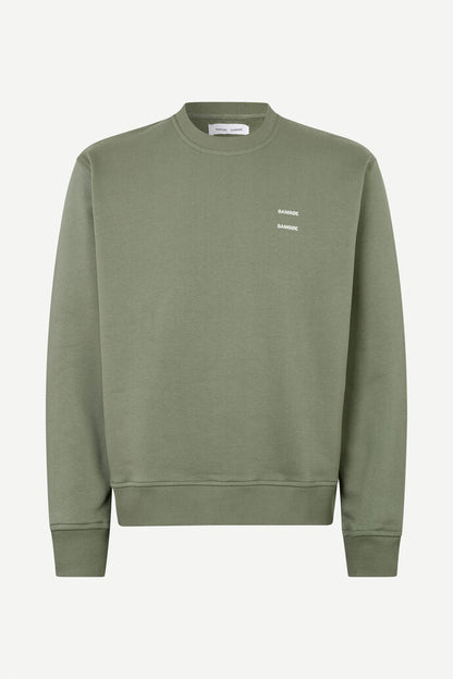 SAMSØE SAMSØE - JOEL CREW NECK - DUSTY OLIVE