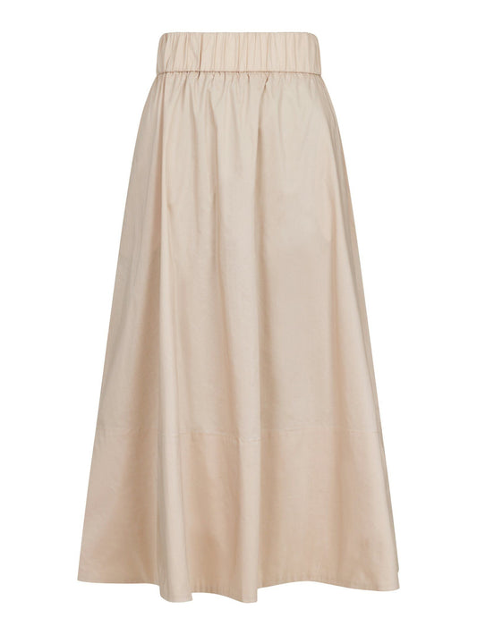 NEO NOIR - YARA POPLIN SKIRT - DARK SAND