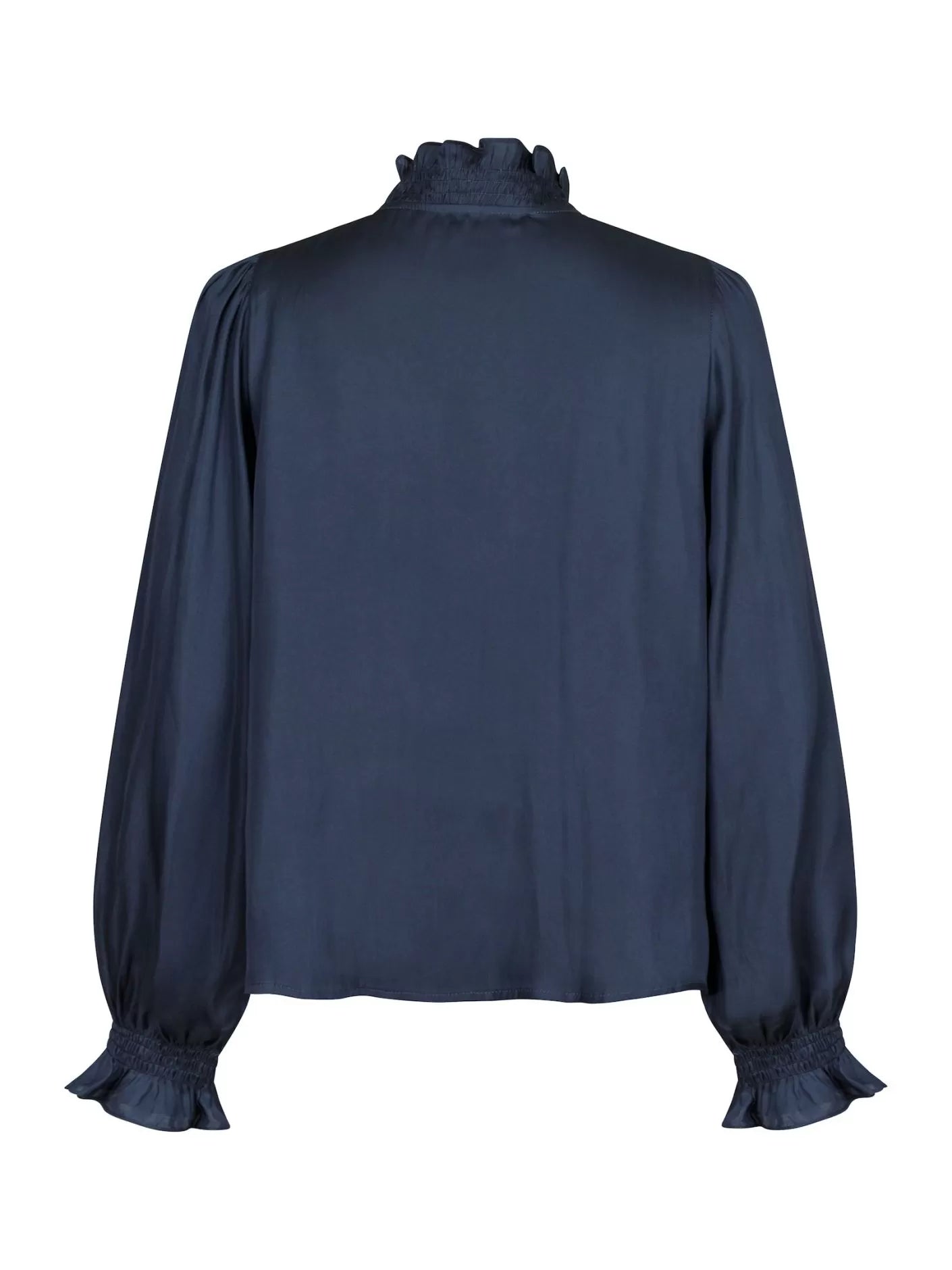 NEO NOIR - BRIELLE SATIN BLOUSE - MIDNIGHT BLUE