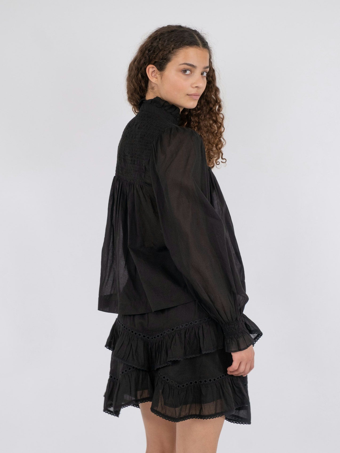 NEO NOIR - JILL S VOILE BLOUS - BLACK