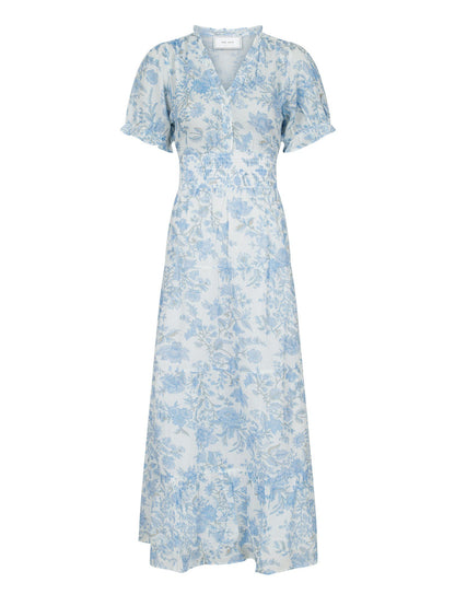 NEO NOIR - KANZA ROSE FIELD DRESS - LIGHT BLUE