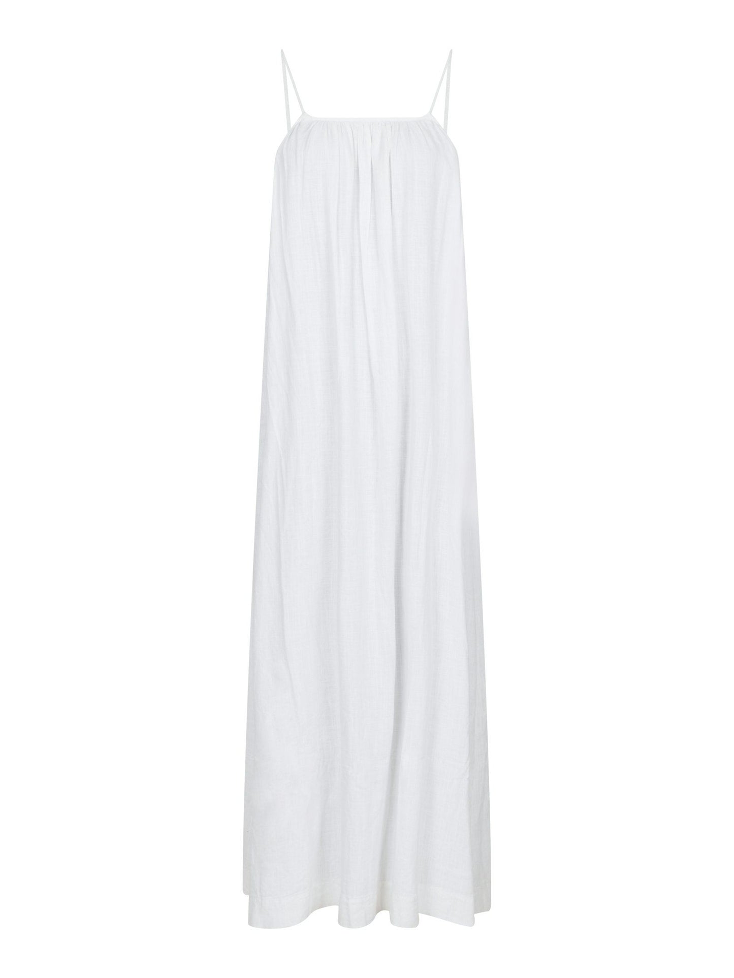 NEO NOIR - ALLIE SOFT LINEN DRESS - WHITE