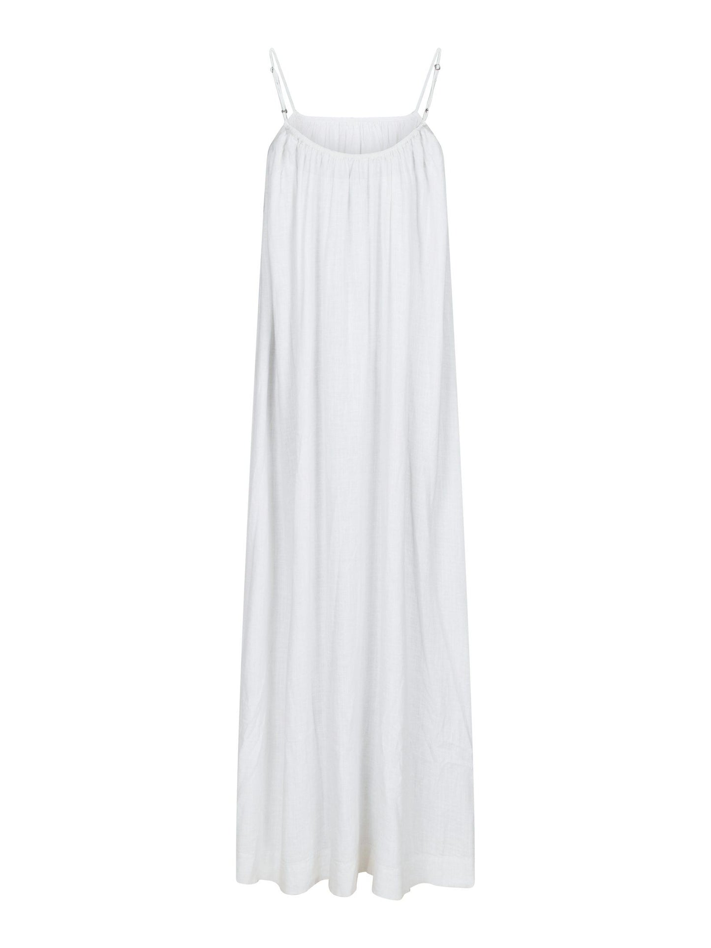 NEO NOIR - ALLIE SOFT LINEN DRESS - WHITE