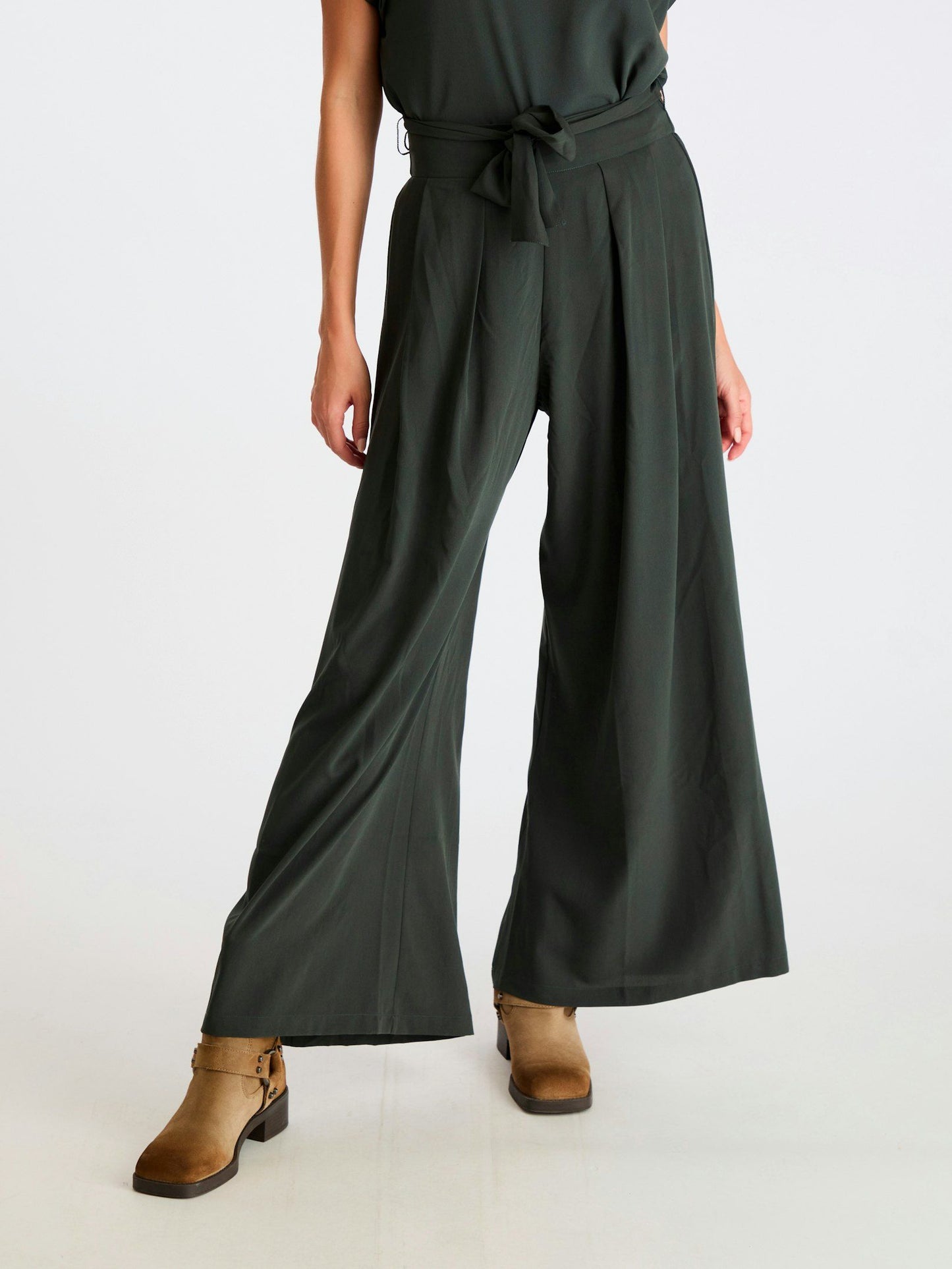 NEO NOIR - LANA PANTS - DARK GREEN