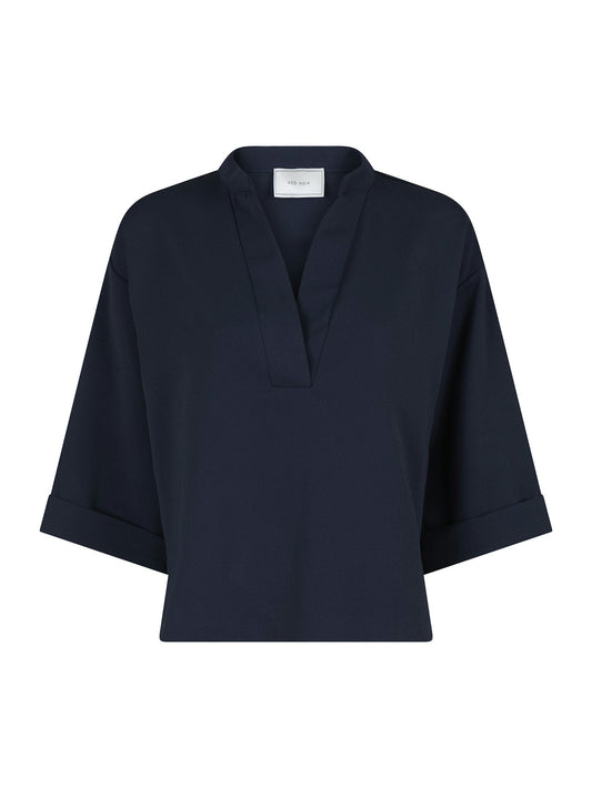 NEO NOIR - LUMA CREPE BLOUSE - NAVY