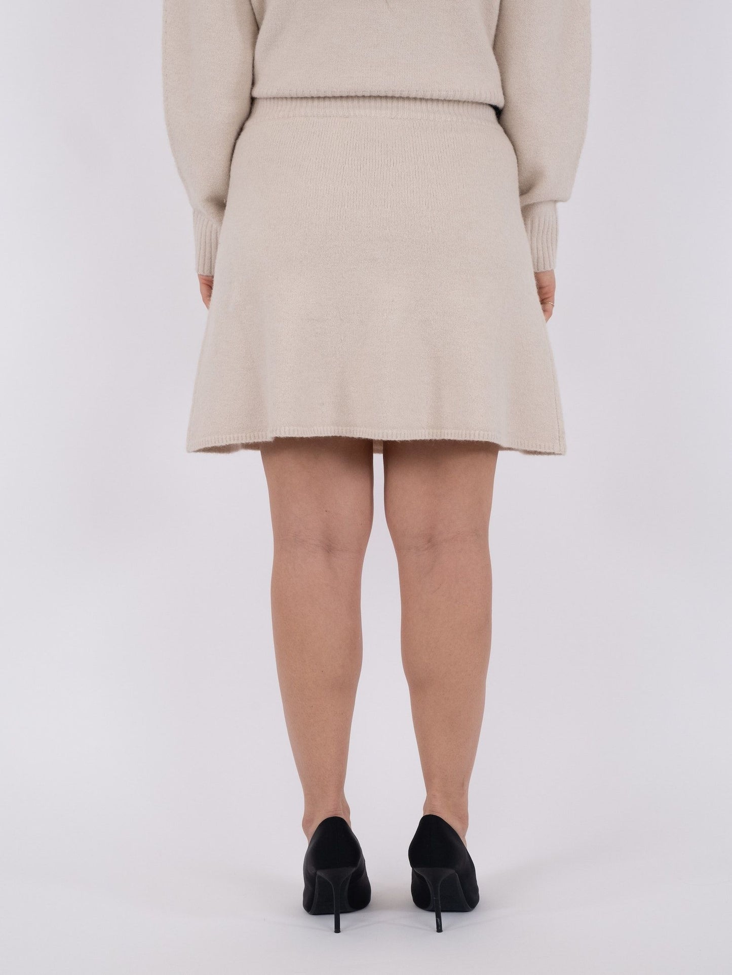 NEO NOIR - GISA KNIT SKIRT - IVORY