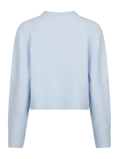 NEO NOIR - KAMRA KNIT BLOUSE - LIGHT BLUE