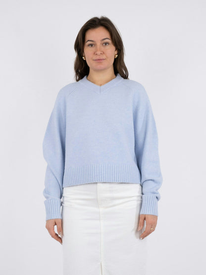 NEO NOIR - KAMRA KNIT BLOUSE - LIGHT BLUE