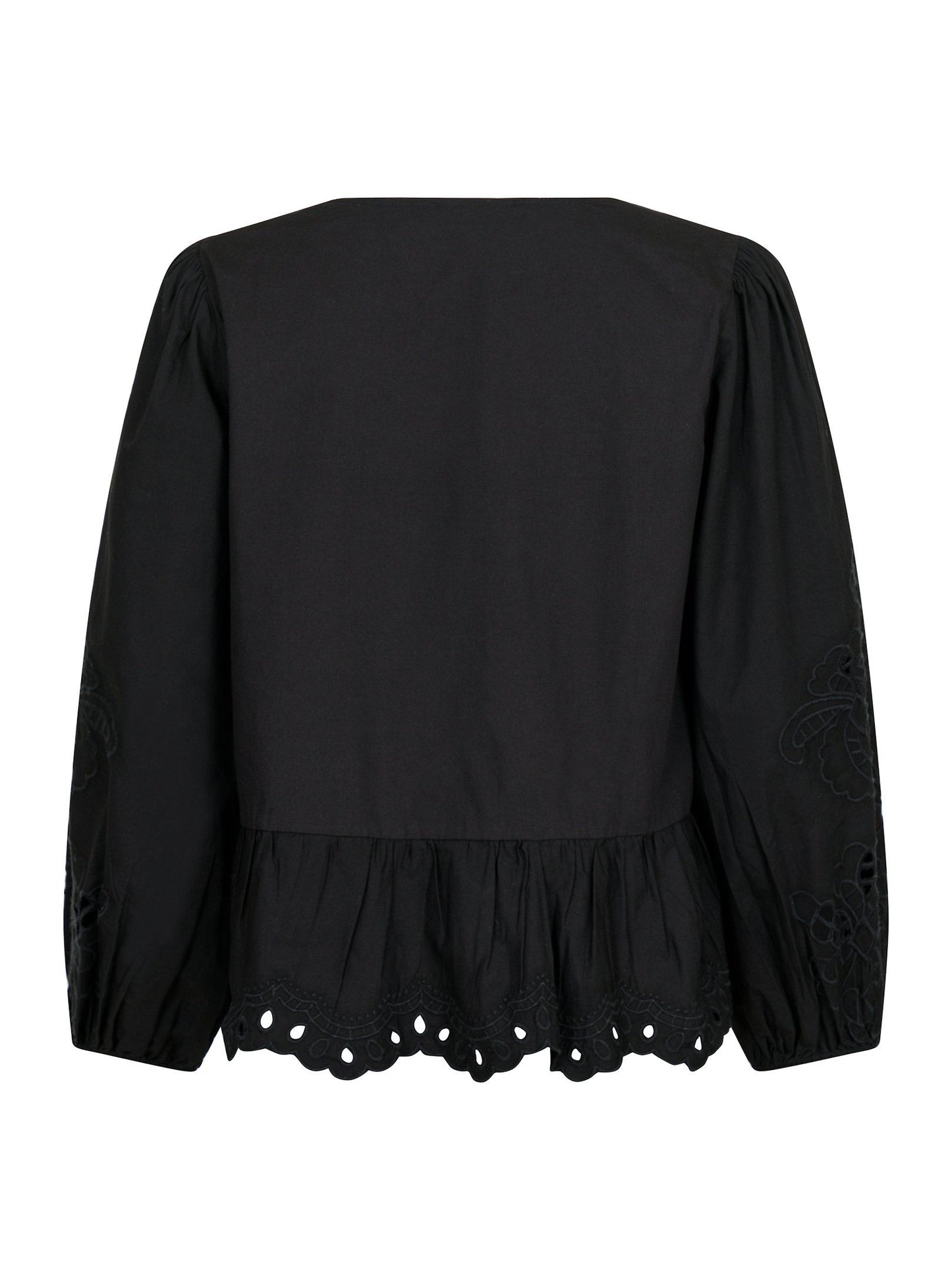 NEO NOIR - MAJA C POPLIN BLOUSE - BLACK