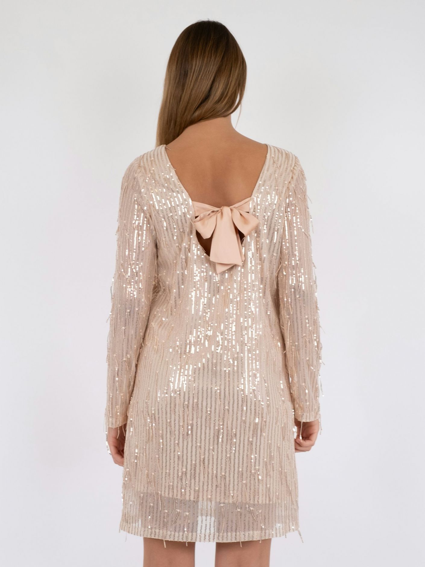 NEO NOIR - MALINE SEQUINS DRESS - ROSE GOLD