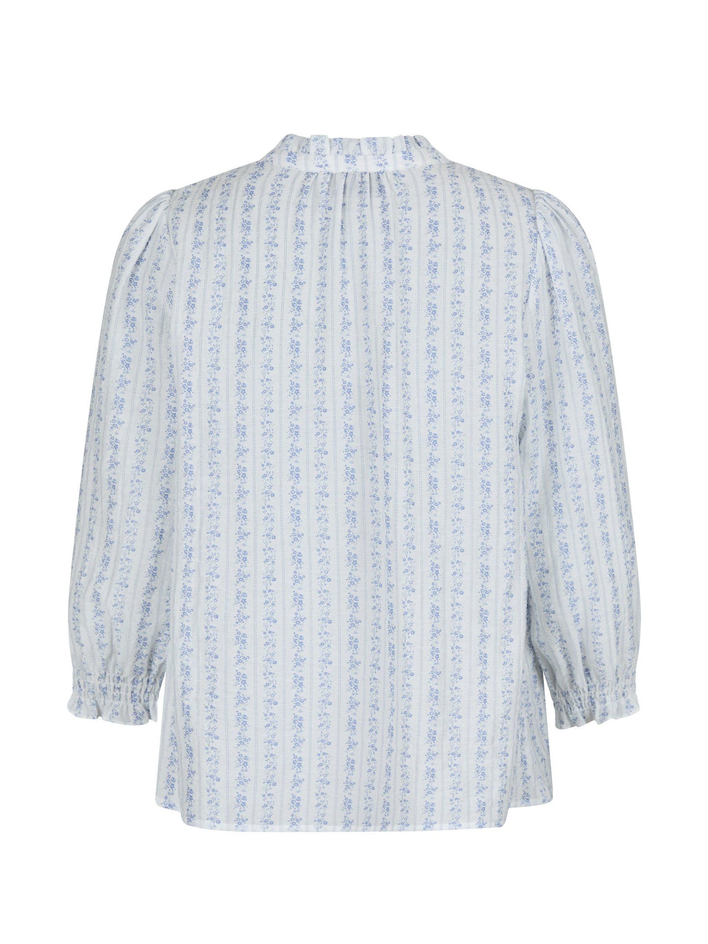 NEO NOIR - CARLIE FLOWER STRIPE BLOUSE - BLUE