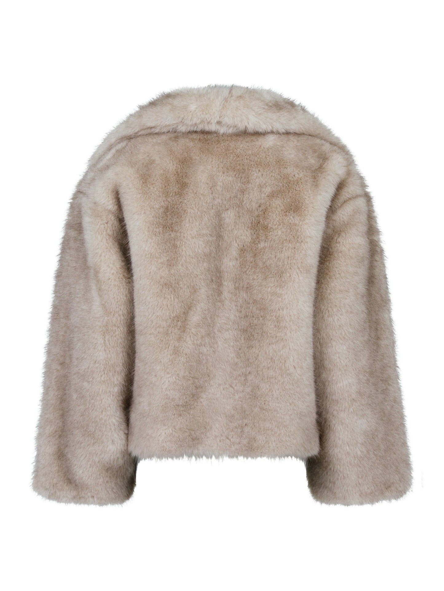 NEO NOIR - STEPHANIE FAUX FUR JACKET - BEIGE