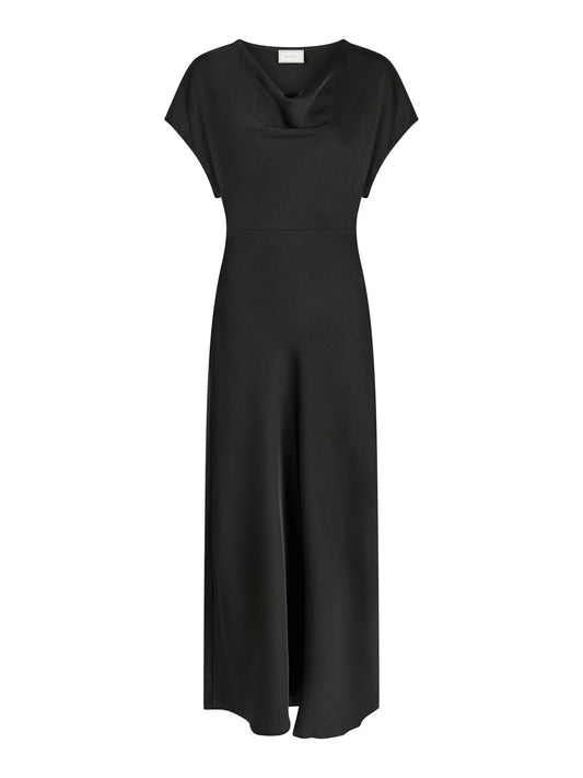 NEO NOIR - ANDREA HEAVY SATEEN DRESS - BLACK