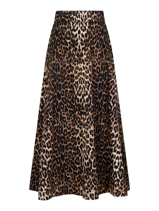 NEO NOIR - YARA LEO LONG SKIRT - LEOPARD