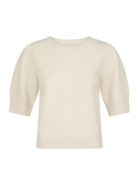 NEO NOIR - MARTHA BOW KNIT TEE - IVORY