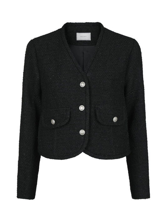 NEO NOIR - MANUA BOUCLE JACKET - BLACK