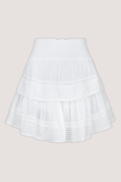 NEO NOIR - KENIA S VOILE SKIRT - WHITE