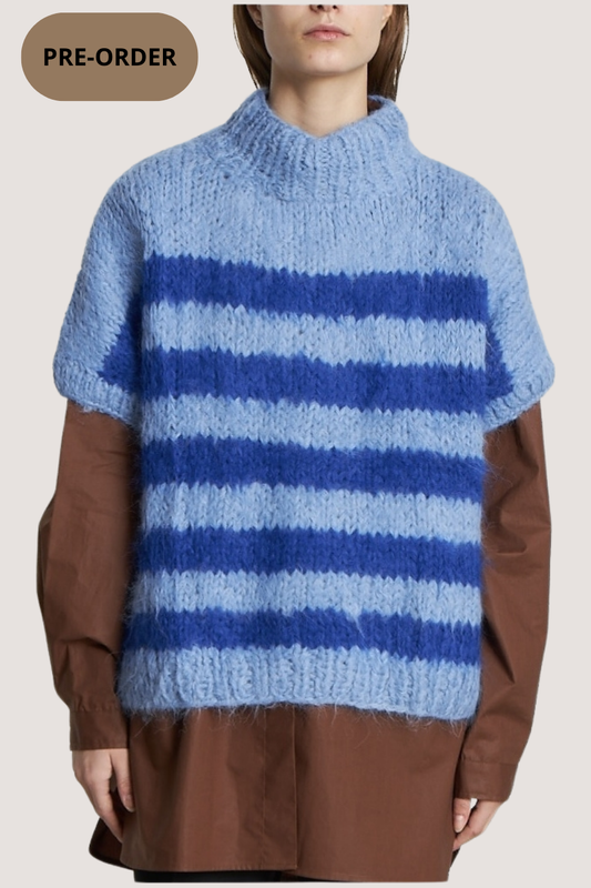 STELLA NOVA - HANDCRAFTED VEST FROM PERU - LIGHT BLUE