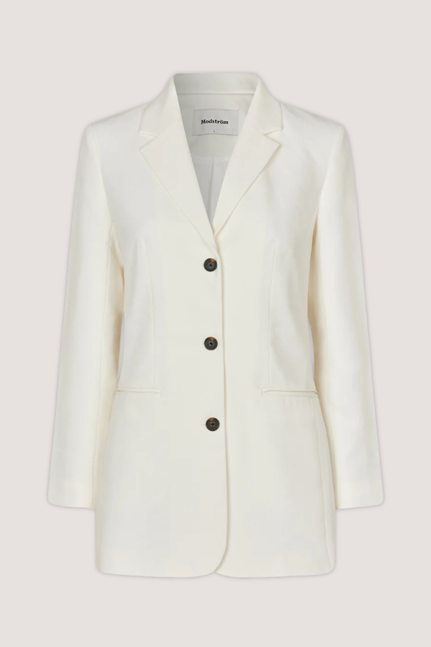 MODSTRÖM - GALE SLIM BLAZER - SOFT WHITE