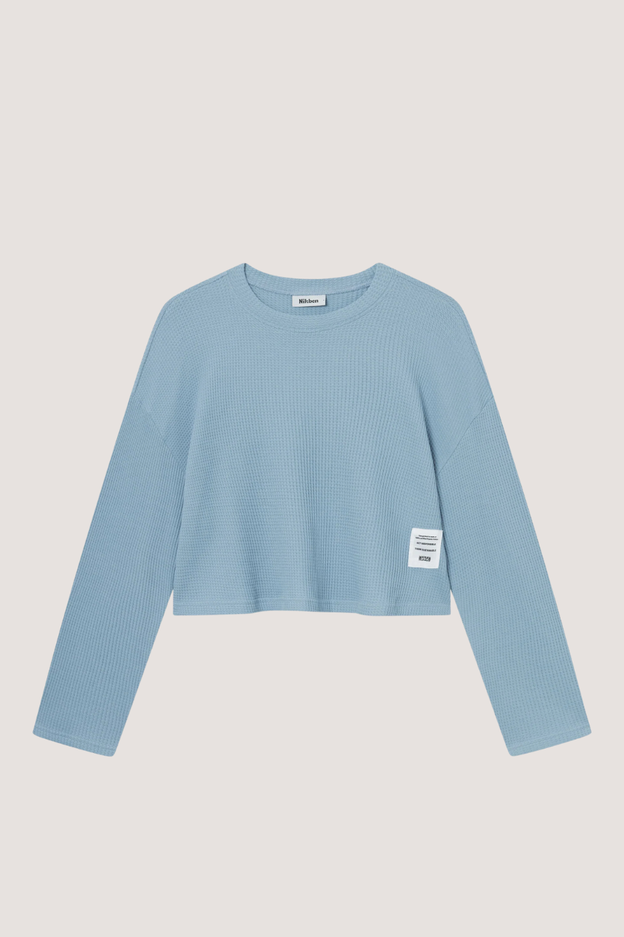NIKBEN - WAFFLE CROPPED BOX - SKY