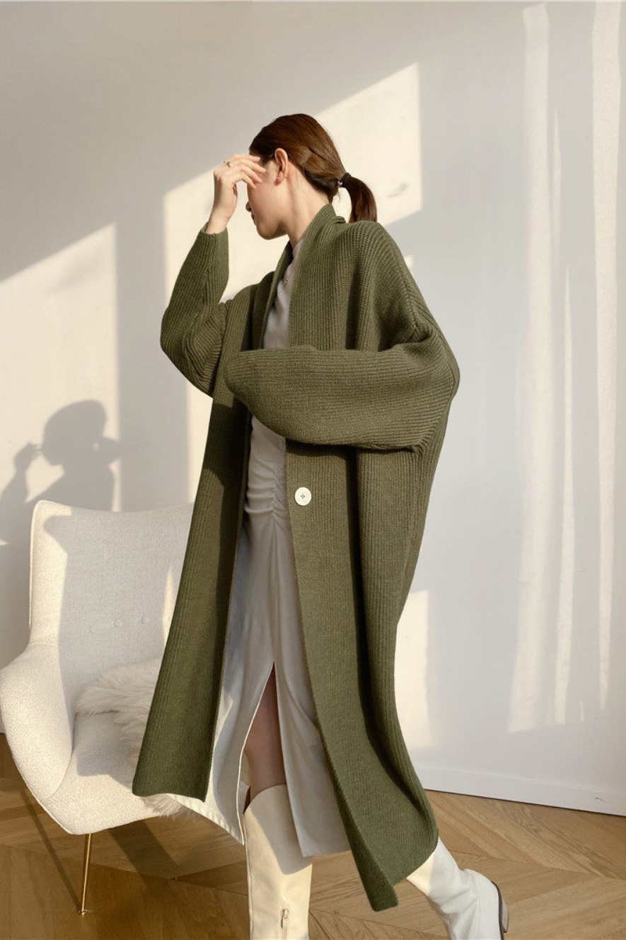 Medellång Cardigan Kofta