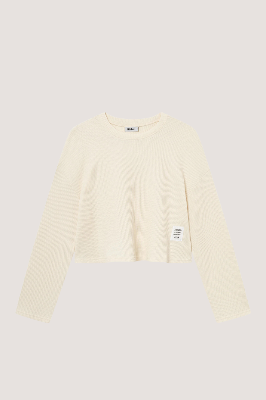 NIKBEN - WAFFLE CROPPED BOX - VANILLA